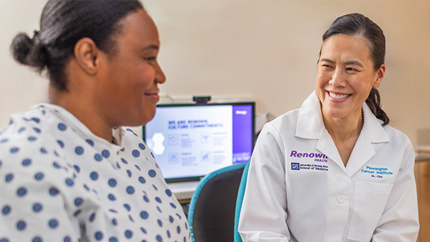 Women's Health provider speaking with patient