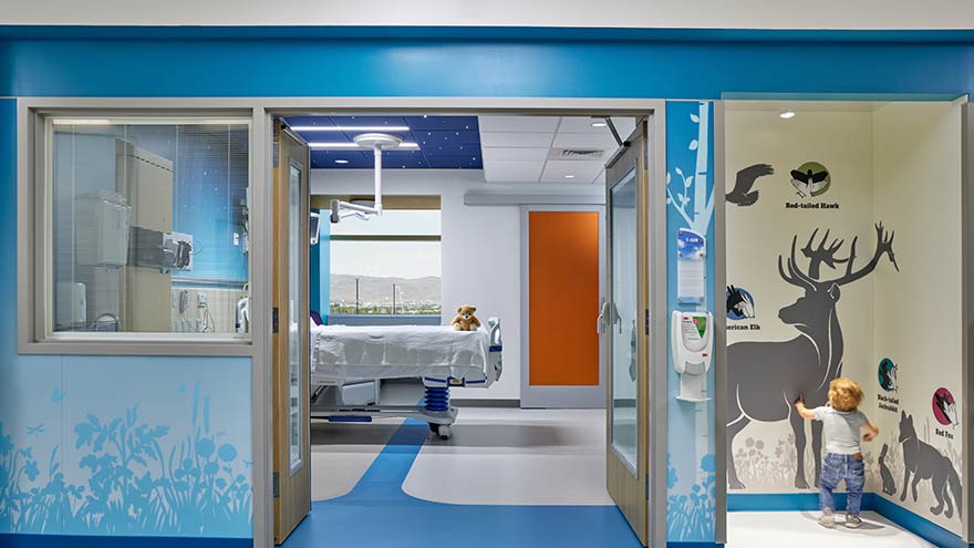 PICU Patient Room and Shadow Puppet Area