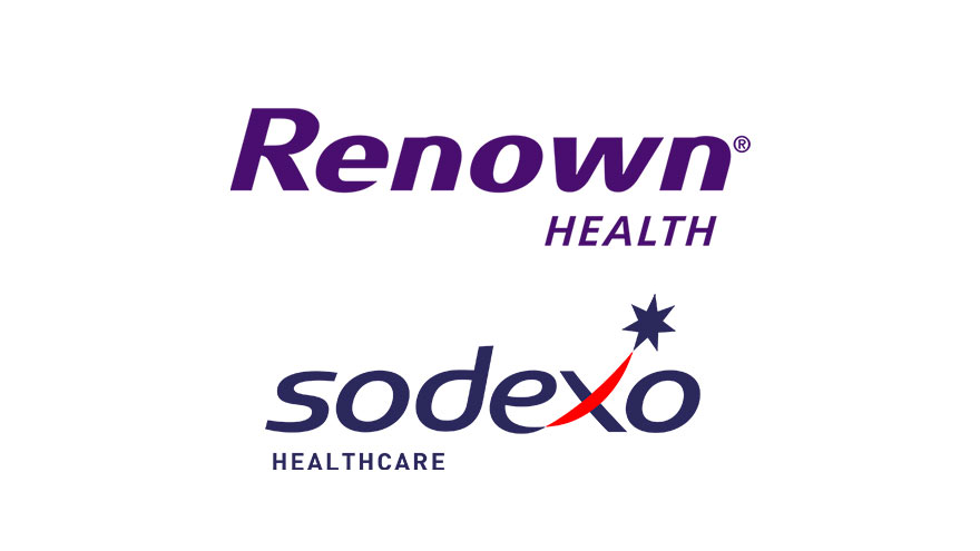 Renown Health Logo and Sodexo Healthcare Logo