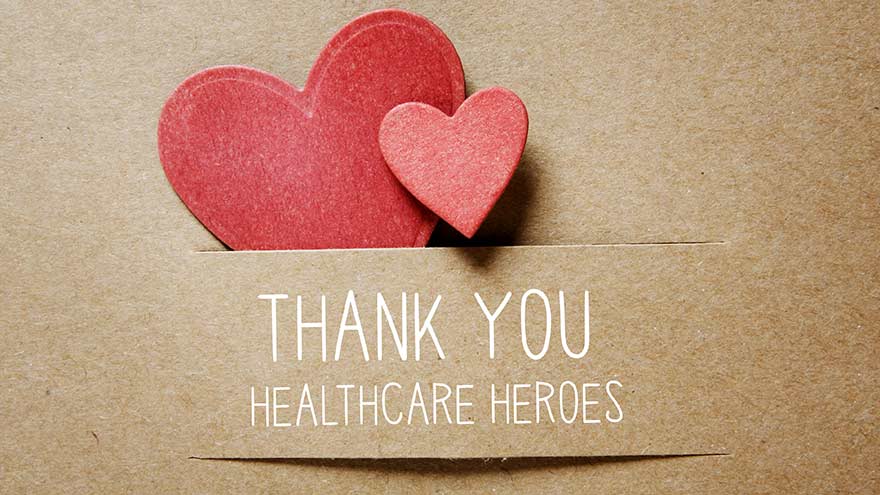 Thank you note to healthcare provider